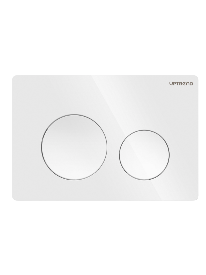 Levně UPTrend Ovládací tlačítko pro WC podomítkové moduly YOSEMITE SHINY WHITE UP003, bílá lesk