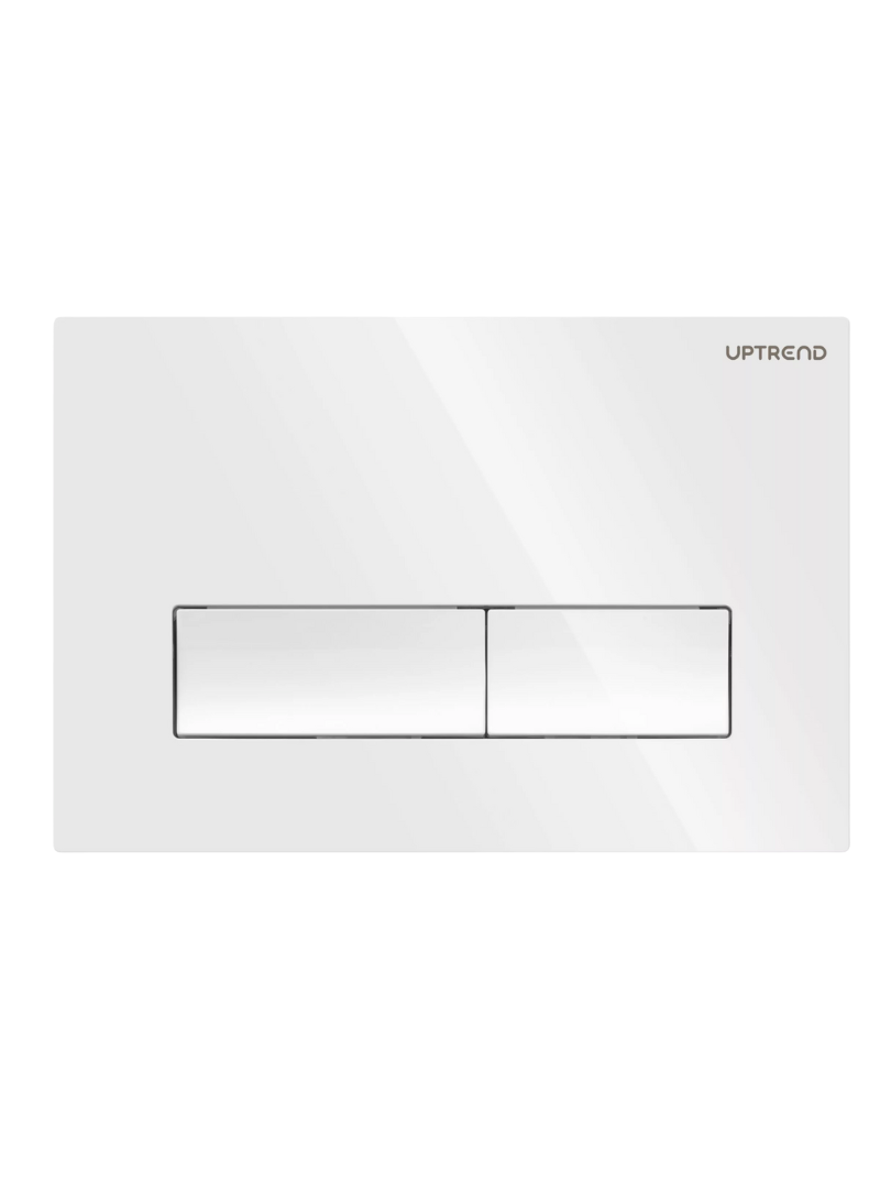 Levně UPTrend Ovládací tlačítko pro WC podomítkové moduly YOSEMITE SHINY WHITE UP002, bílá lesk