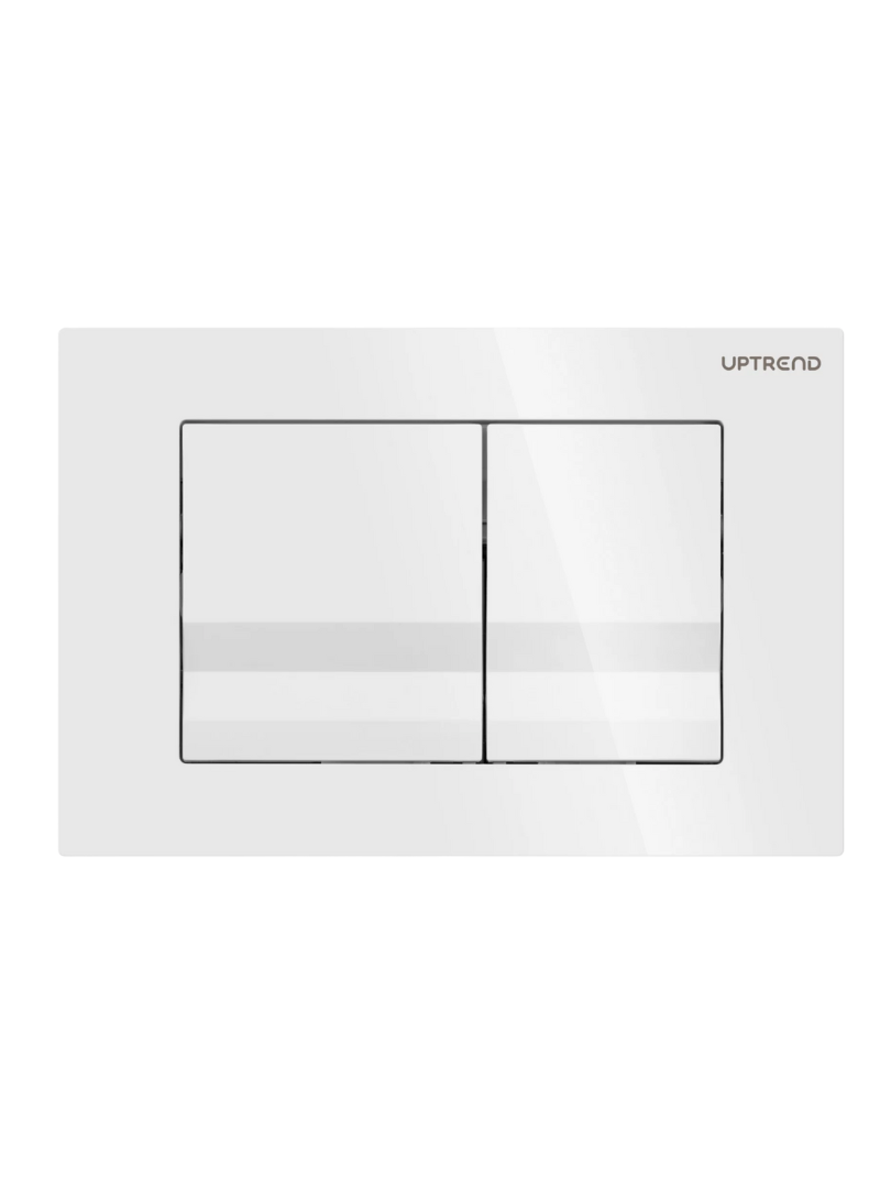 Levně UPTrend Ovládací tlačítko pro WC podomítkové moduly YOSEMITE SHINY WHITE UP001, bílá lesk