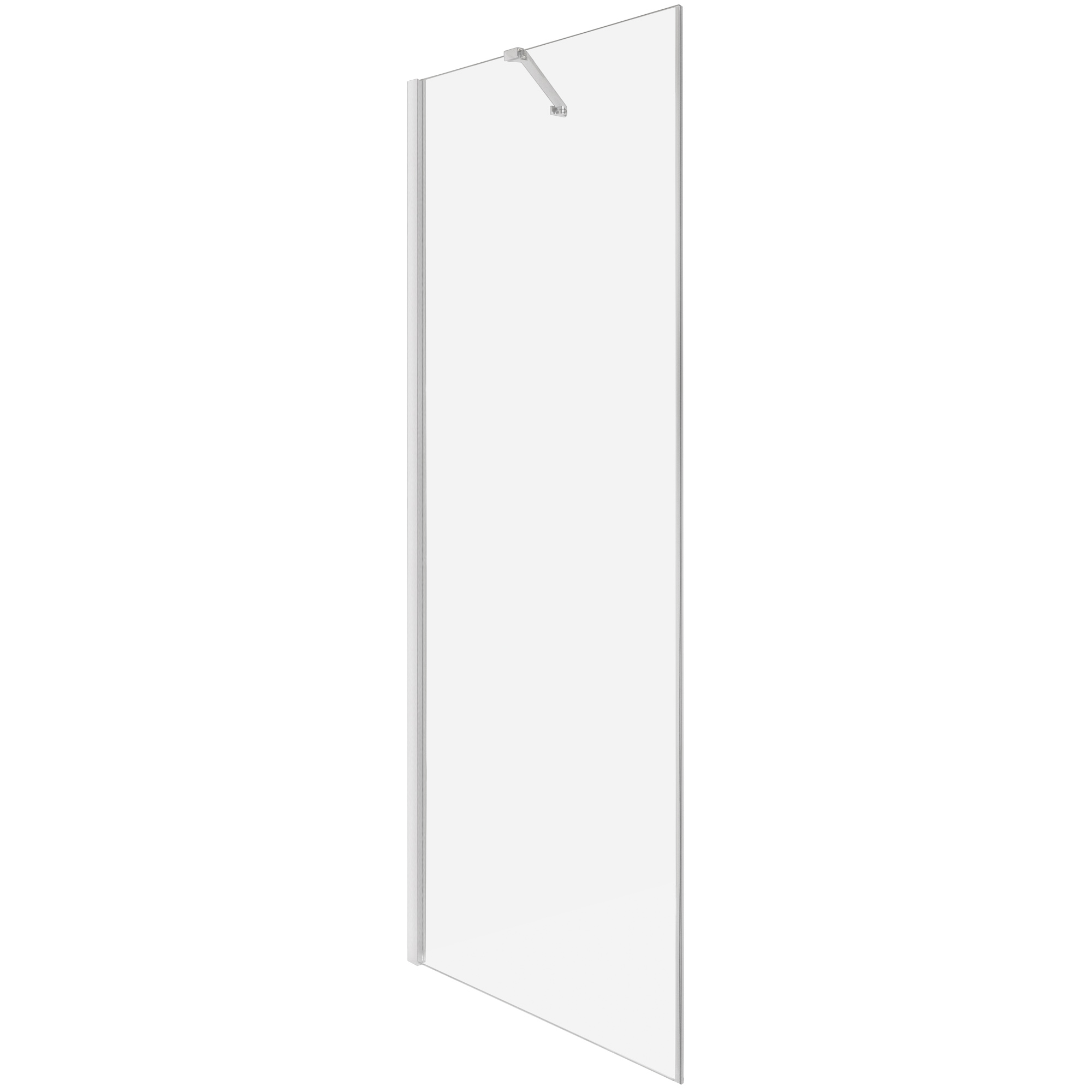 Novoterm Modul sprchového koutu NV-Style SC CHR 80 - pevná boční stěna, chrom/transparent - bez vaničky