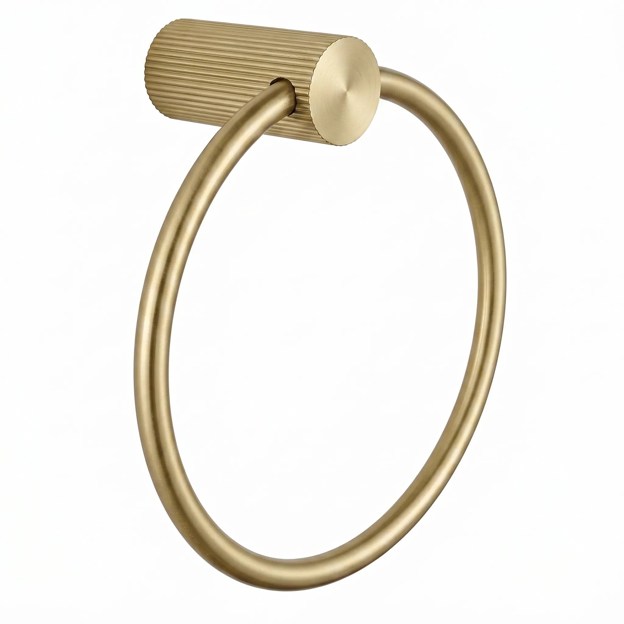 Koupelnový věšák REA SOLO RING 64106, zlatá kartáčovaná