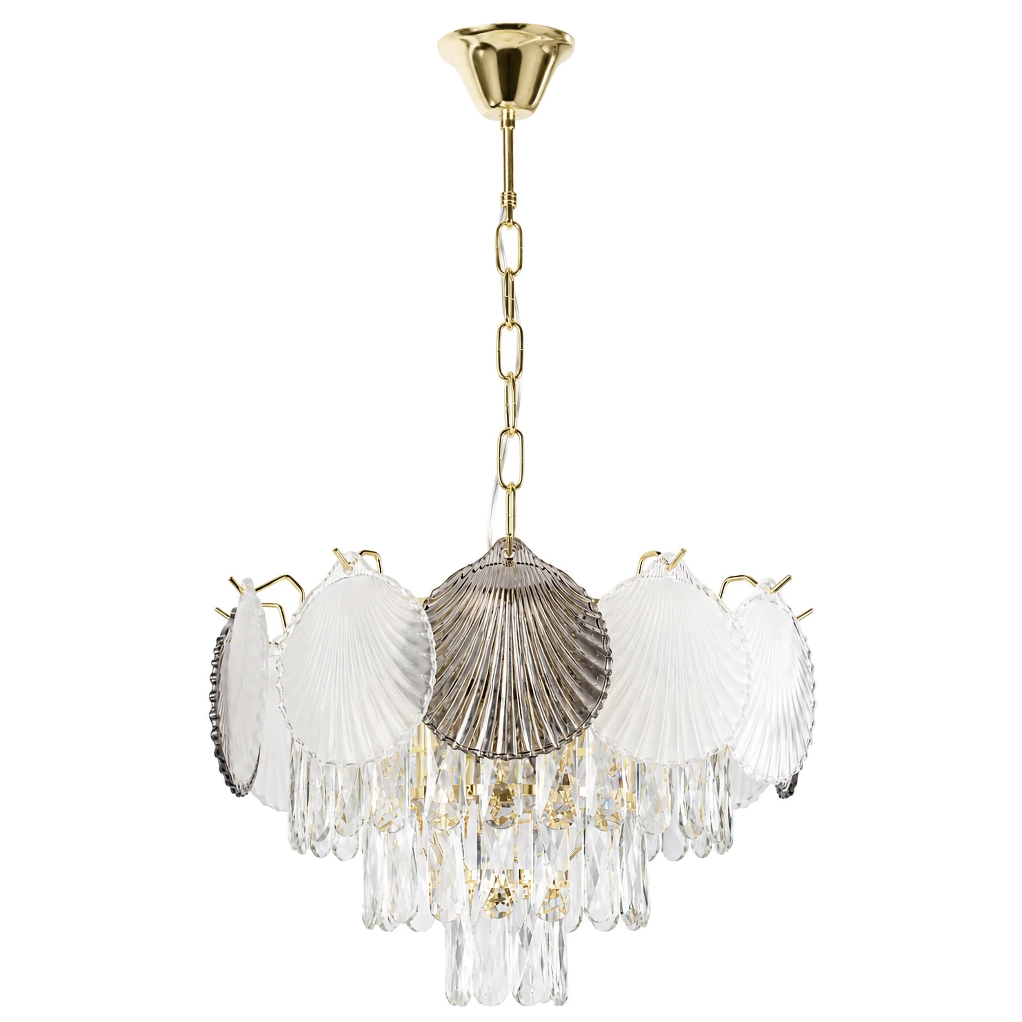 Toolight Křišťálové závěsné osvětlení SWE083-CP 40cm zlaté