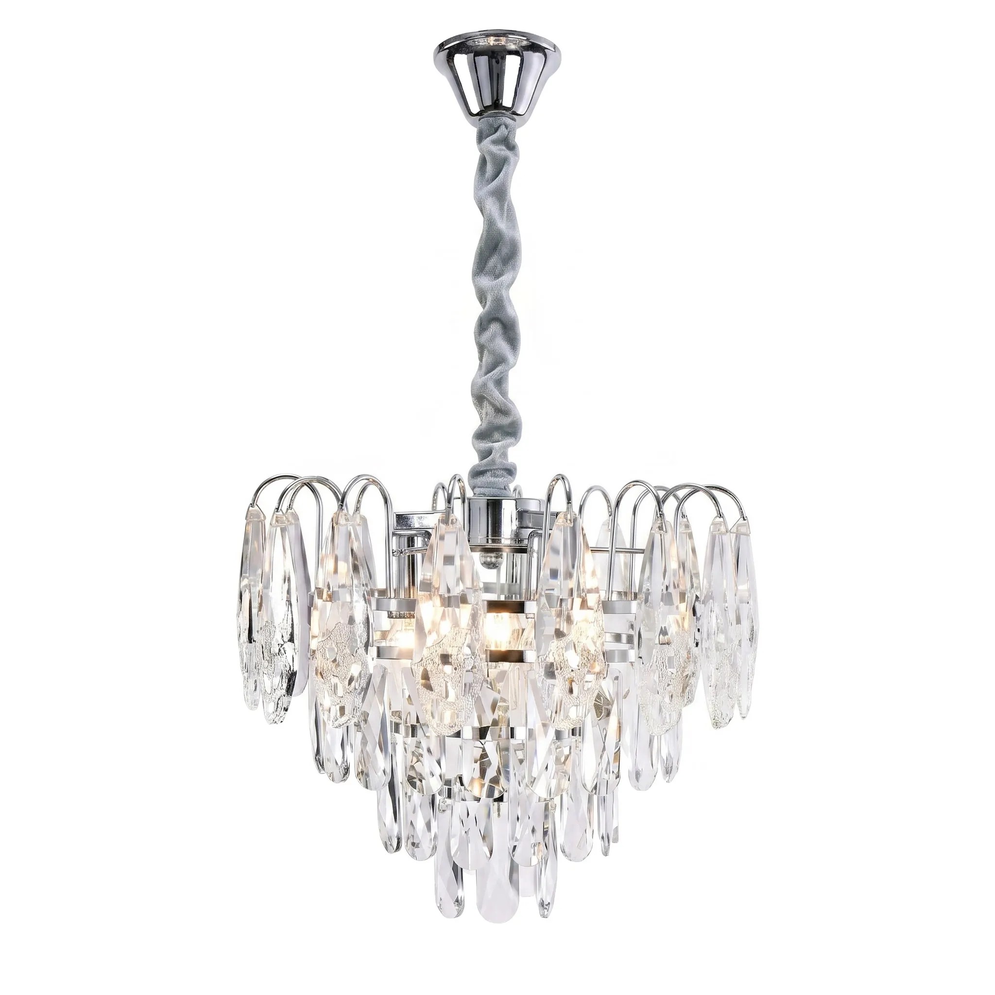 Toolight Křišťálové závěsné osvětlení SWE077-CP 30cm chrom