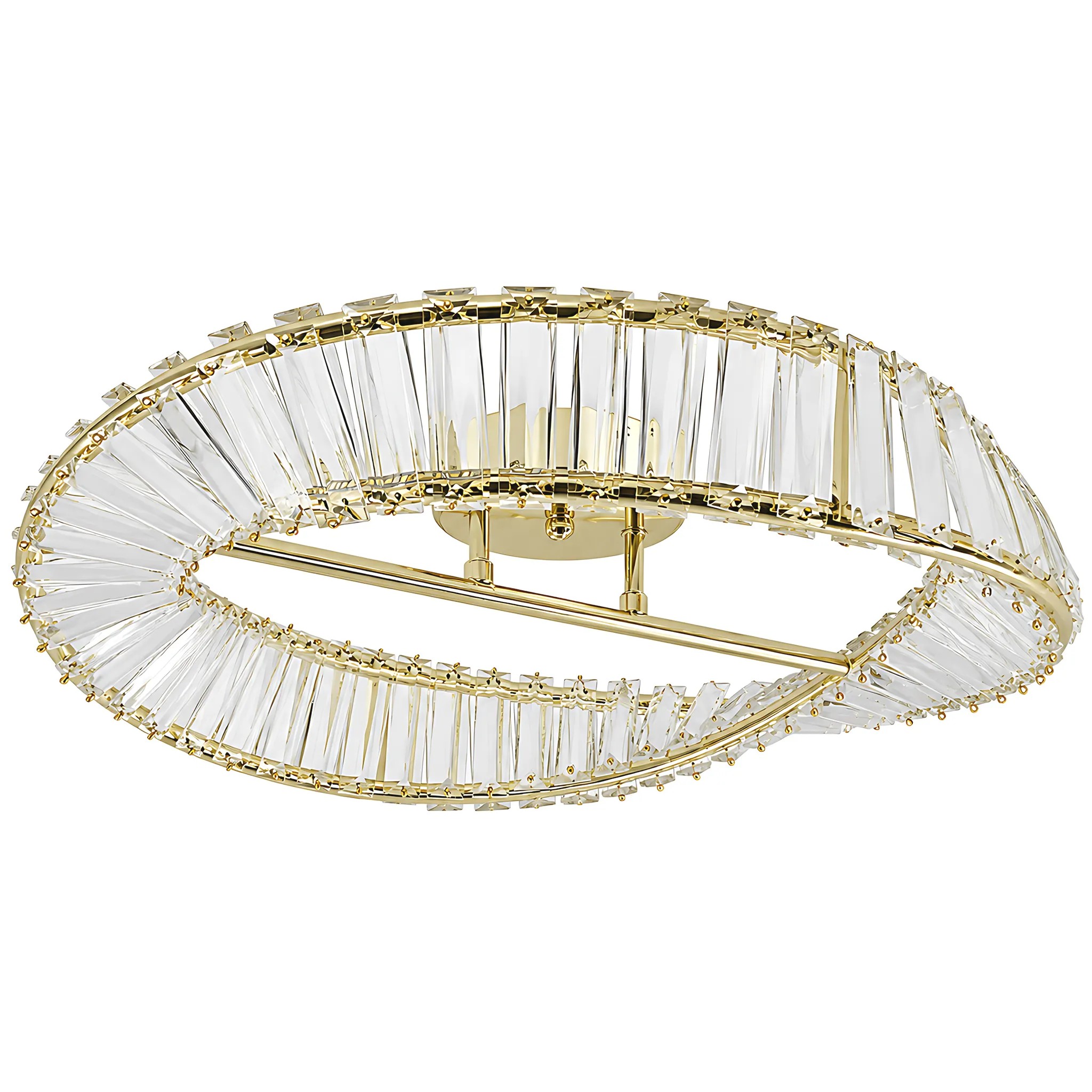 Toolight Stropní LED osvětlení Modern Crystal SWE095-C 50cm zlaté