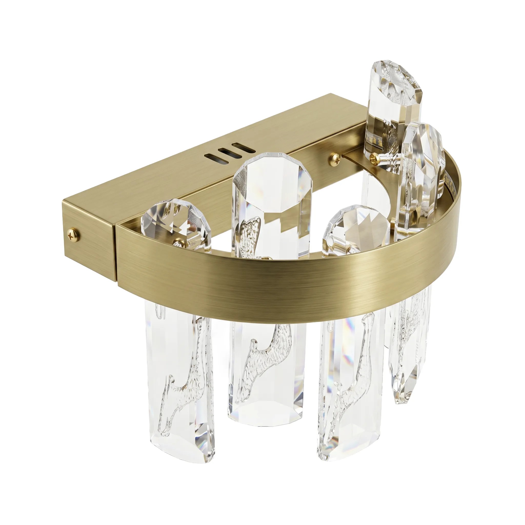 Toolight Nástěnné LED osvětlení Crystal SWE075-W kartáčovaná zlatá