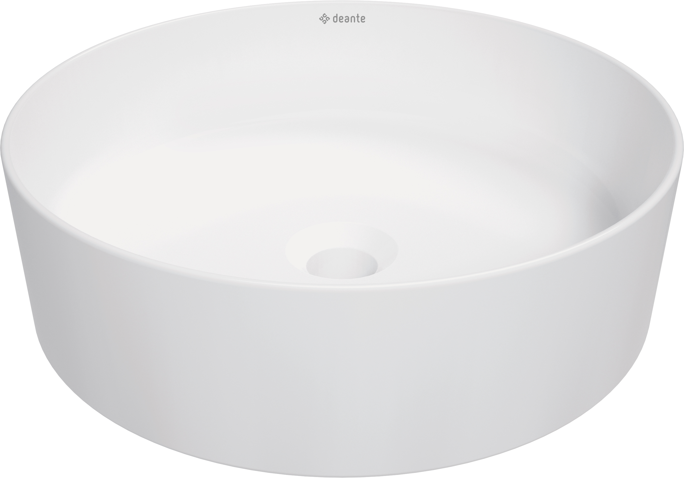 Deante Umyvadlo na desku Round ø40 cm - CGR AU4S, keramika, bílá mat
