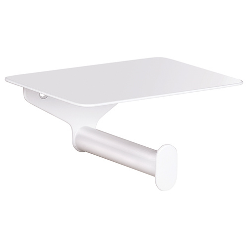 Bemeta Design ORGANIC WHITE: Držák toaletního papíru, s poličkou - 167112154