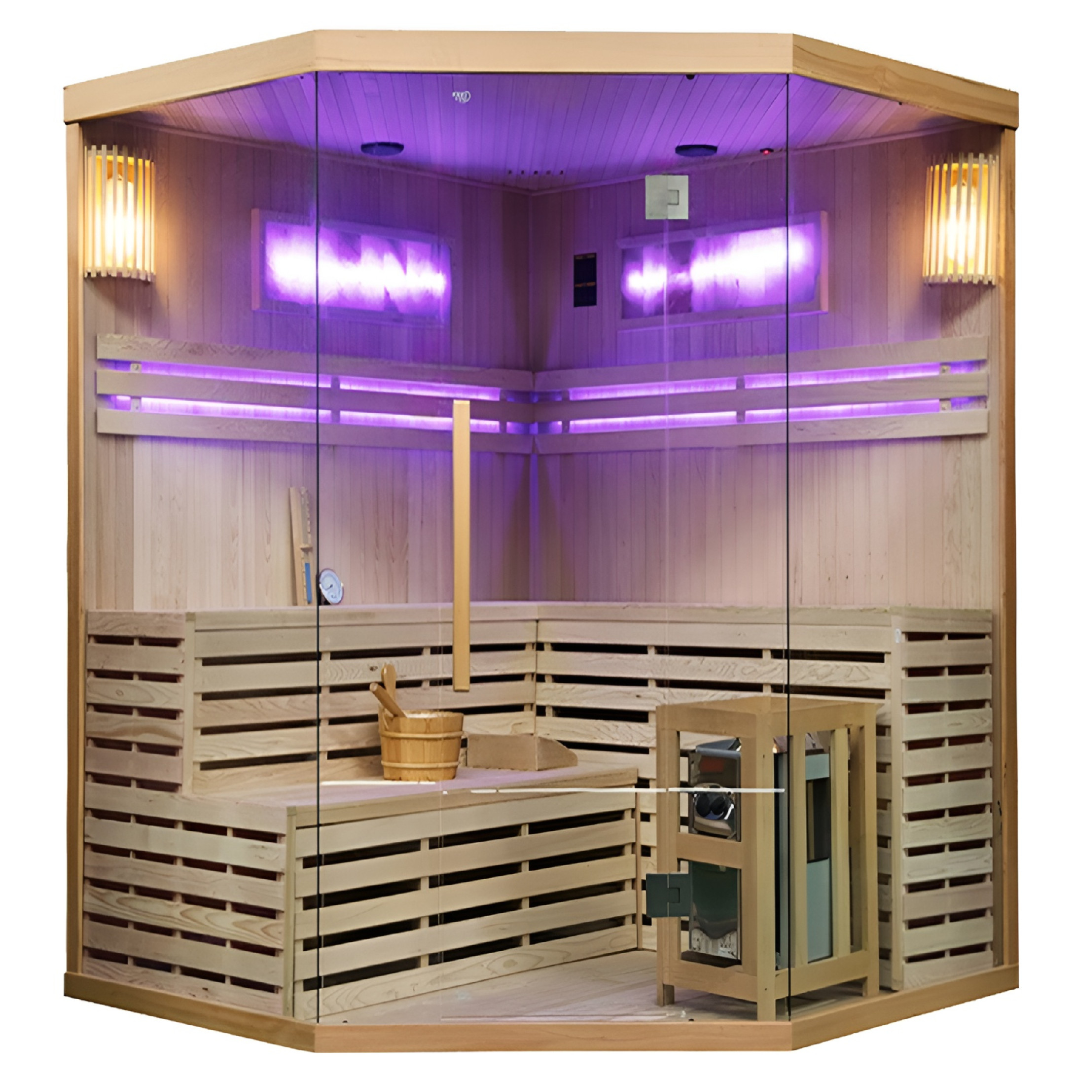 BPS-koupelny Finská sauna Kemi 6 200x200, 5-6 osob