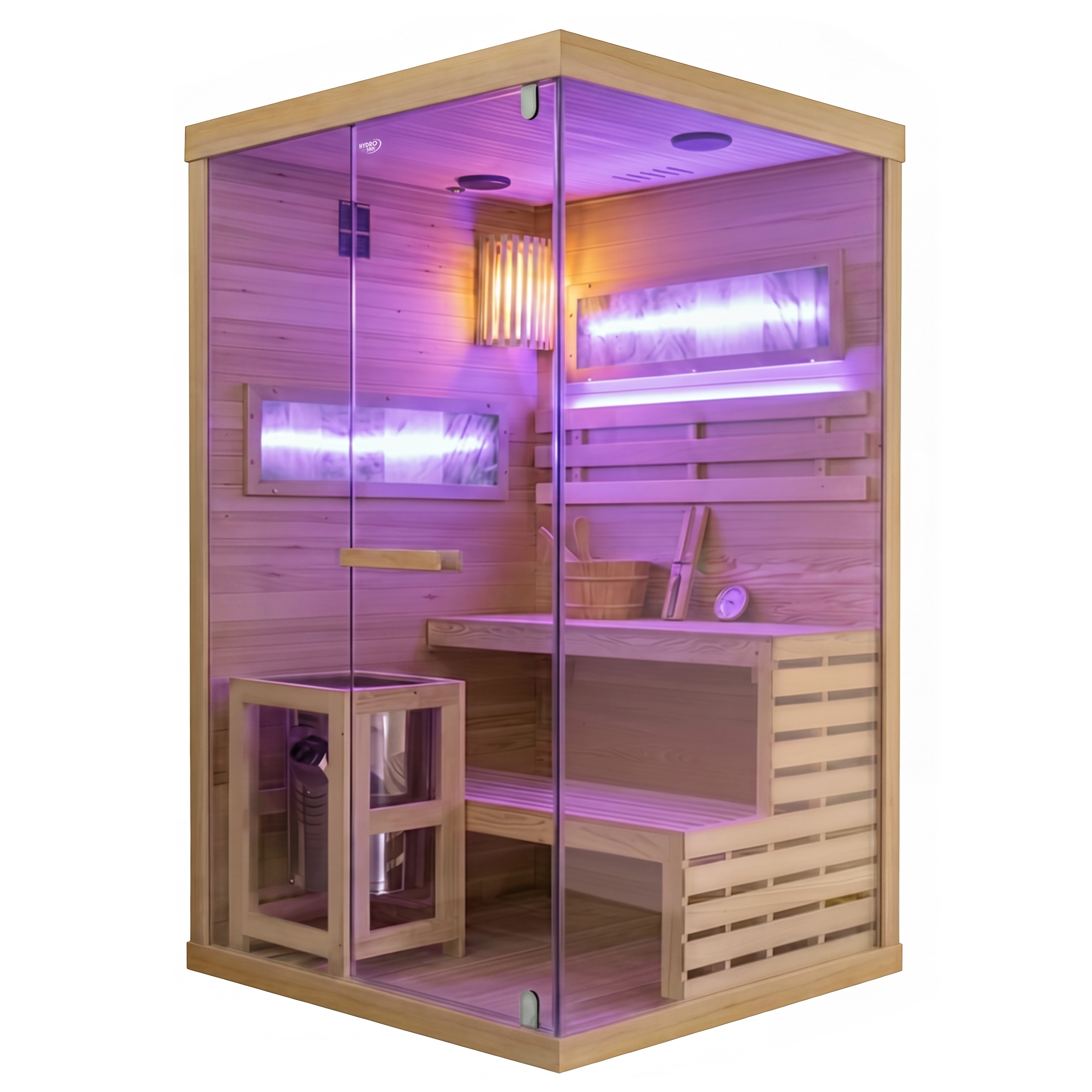 BPS-koupelny Finská sauna Lark 1-WD 120x120, 2 osoby