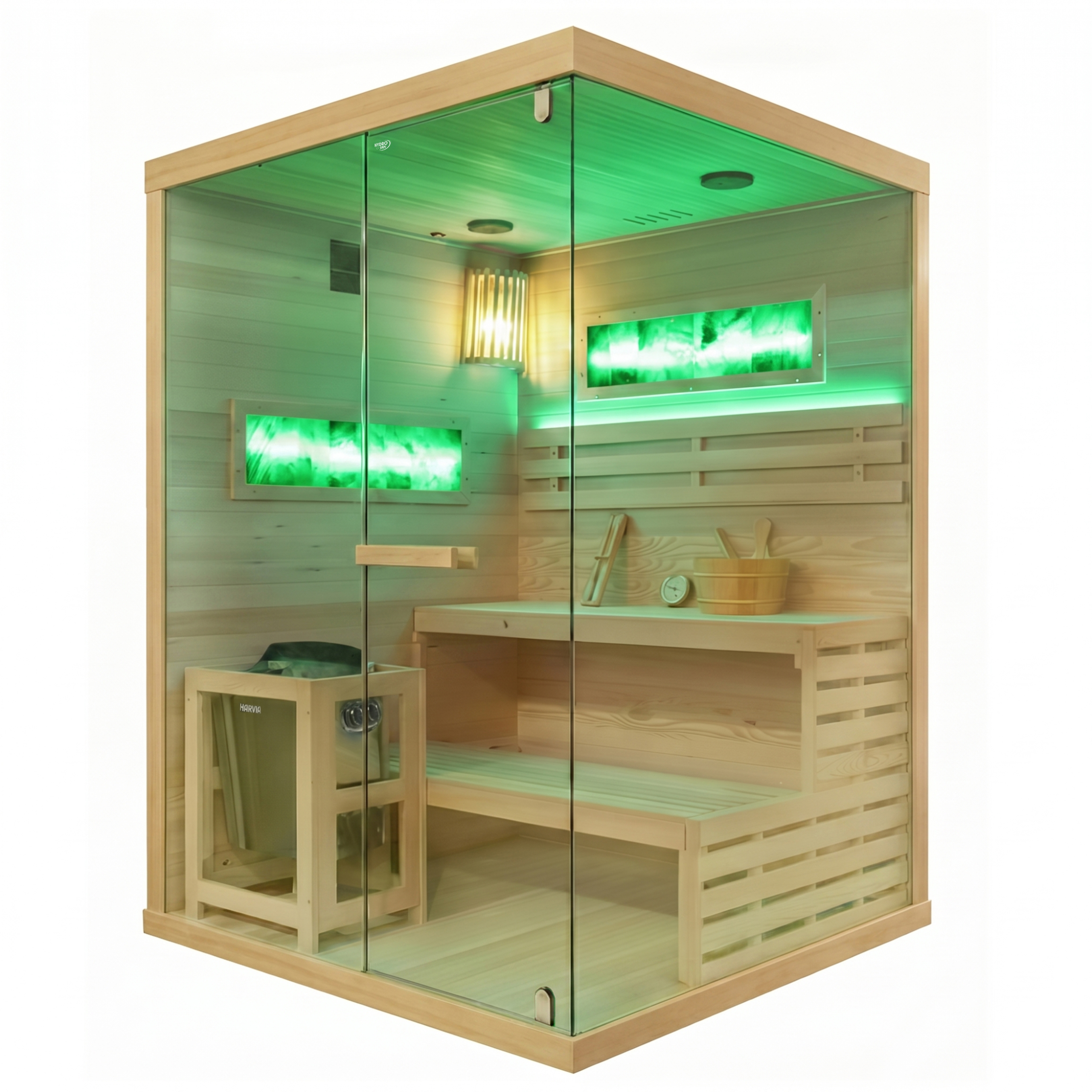 BPS-koupelny Finská sauna Lark 3-WD 140x150, 3-4 osoby