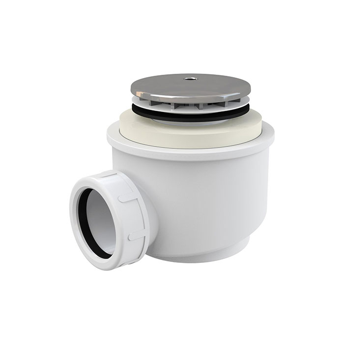 Levně Besco Vaničkový sifon SVS B50CR (ø 52 mm, chrom)