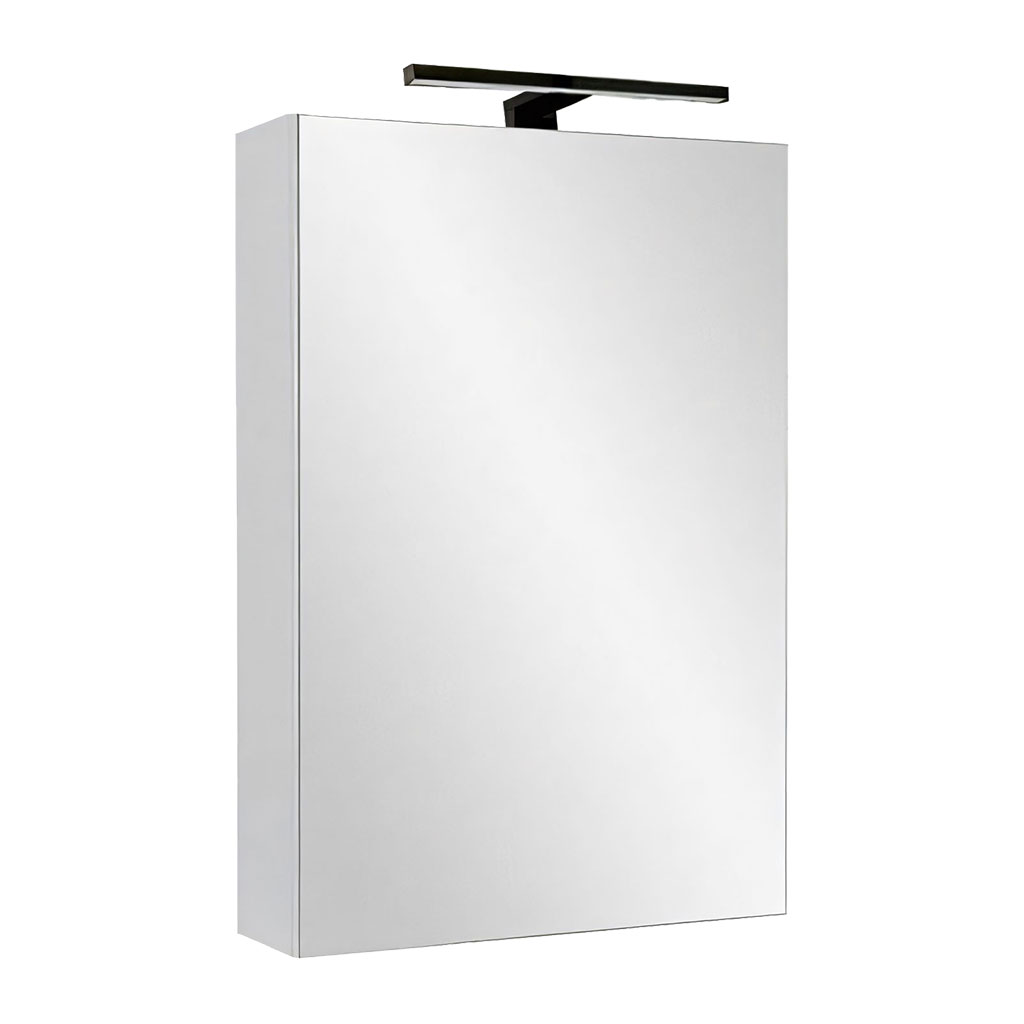 Levně BPS-koupelny Zrcadlová skříňka Ticino 40 ZS LED-B s osvětlením Any LED 30 B, černá