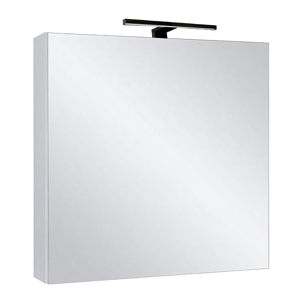 Levně BPS-koupelny Zrcadlová skříňka Ticino 60 ZS LED-B s osvětlením Any LED 30 B, černá