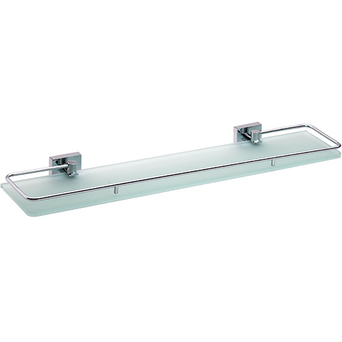 Levně Bemeta Design BETA: Polička, 600 mm, s výklopnou hrazdou, sklo - 132102212
