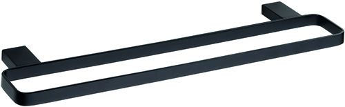 Levně Bemeta Design NERO: Držák ručníků, 410 mm, dvojitý - 135004080