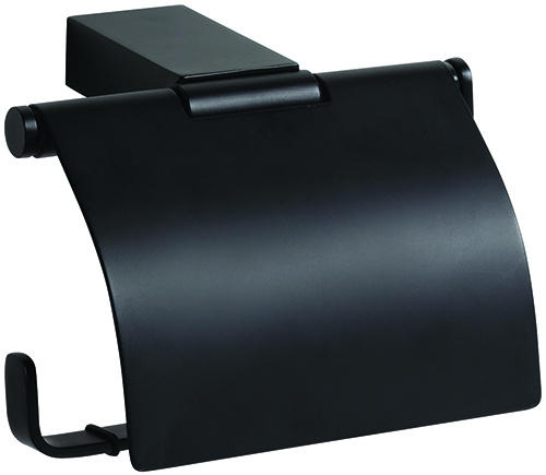 Levně Bemeta Design NERO: Držák toaletního papíru, s krytem - 135012010