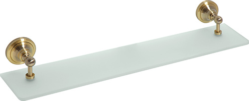 Levně Bemeta Design RETRO bronz: Polička, 600 mm, sklo - 144102247