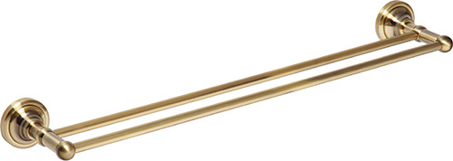 Levně Bemeta Design RETRO bronz: Držák ručníků, 600 mm, dvojitý - 144104057