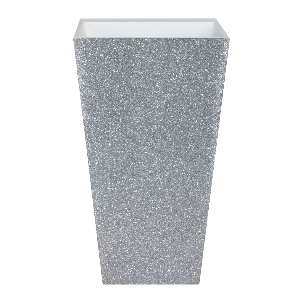 Levně Besco Volně stojící umyvadlo z litého mramoru Vera Glam S UM VS 50x42x85 cm, bez otvoru pro baterii