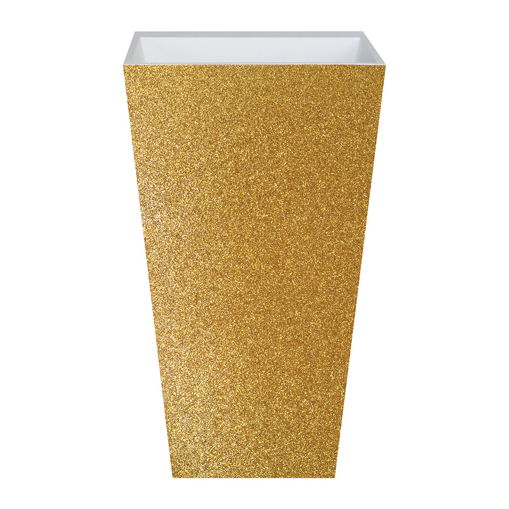 Levně Besco Volně stojící umyvadlo z litého mramoru Vera Glam Z UM VS 50x42x85 cm, bez otvoru pro baterii