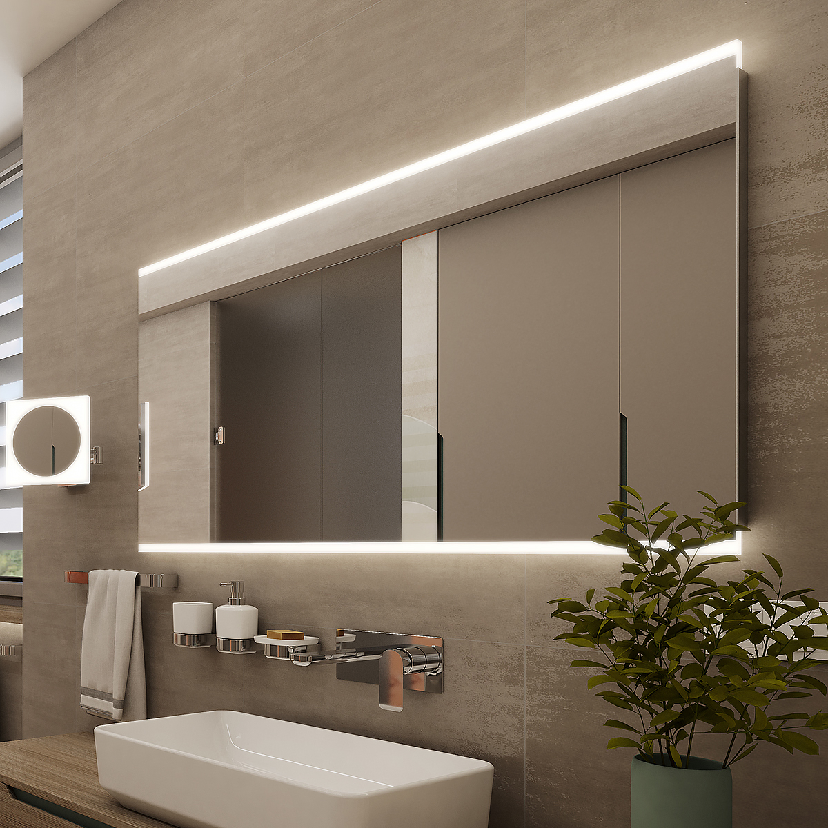 Levně Nimco LED zrcadlo 1000x700 - ZP 12004