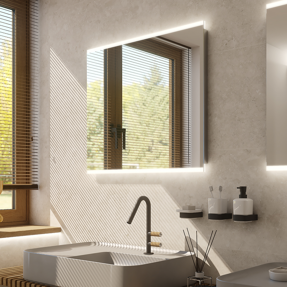 Levně Nimco LED zrcadlo 900x700 - ZP 12019