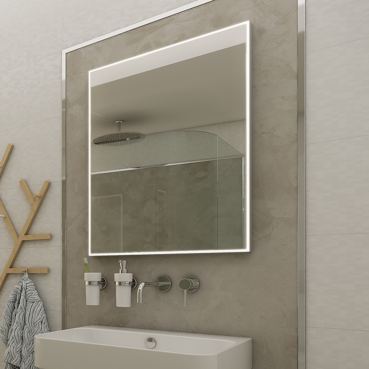 Levně Nimco LED zrcadlo 500x700 - ZP 13001
