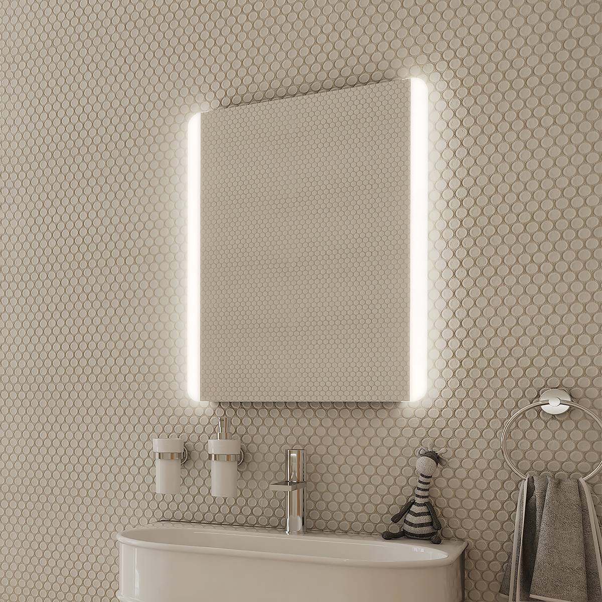 Levně Nimco LED zrcadlo 500x700 - ZP 17001
