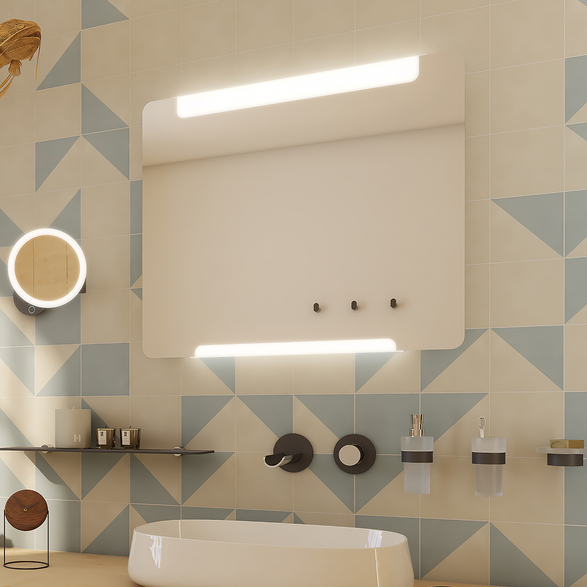 Levně Nimco LED zrcadlo 1000x700 - ZP 22004