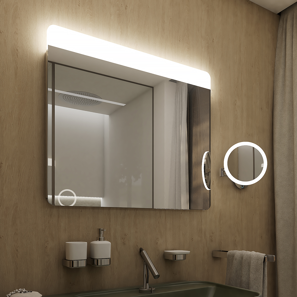 Levně Nimco LED zrcadlo 900x700 - ZP 23019