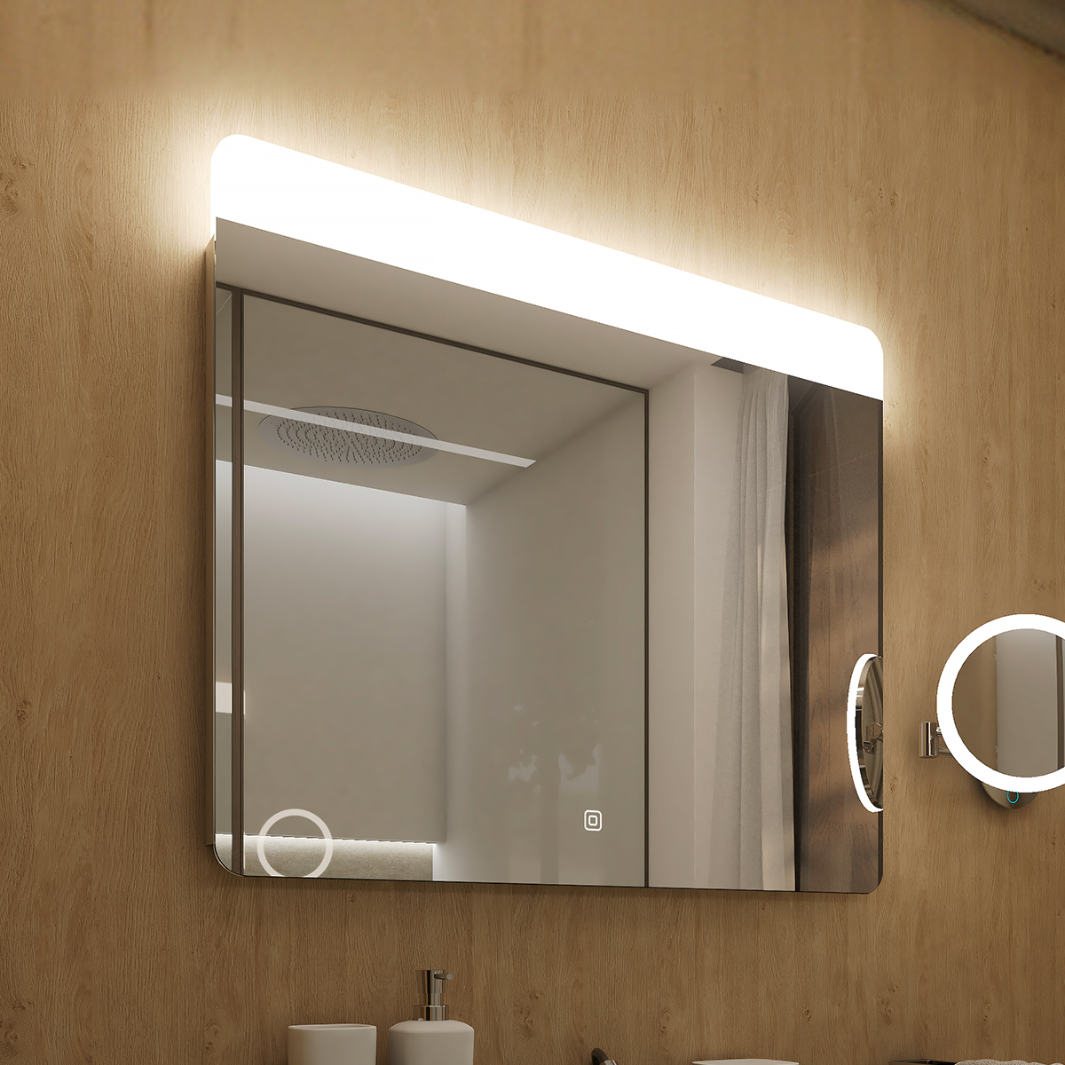 Levně Nimco LED zrcadlo 900x700 s dotykovým senzorem - ZP 23019V