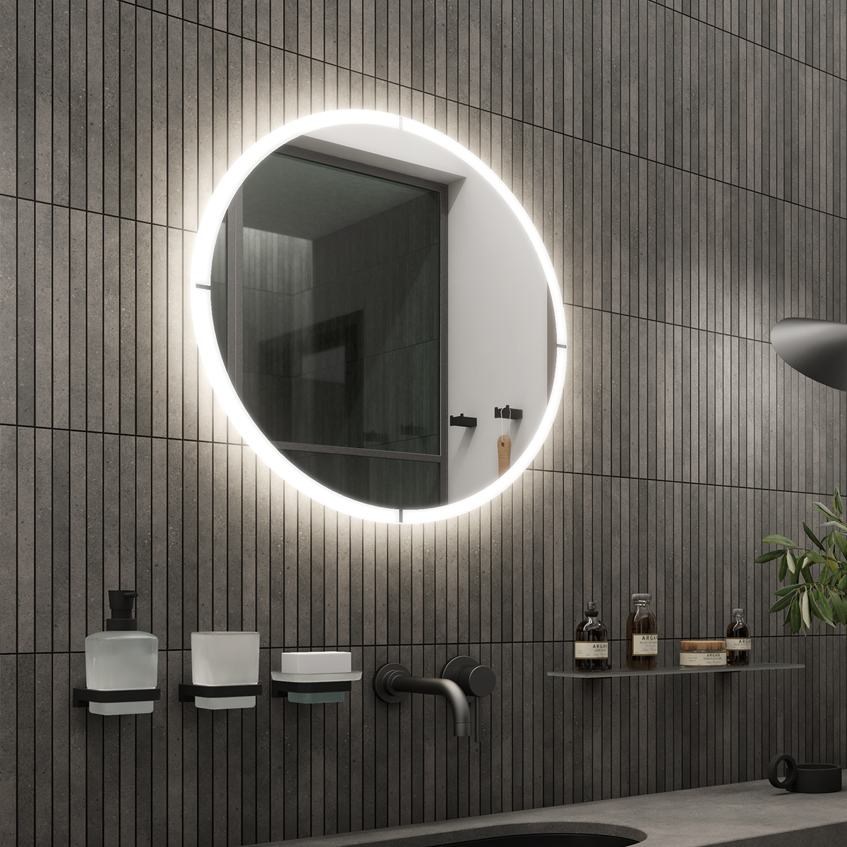 Levně Nimco Kulaté LED zrcadlo pr. 800 - ZP 24002R
