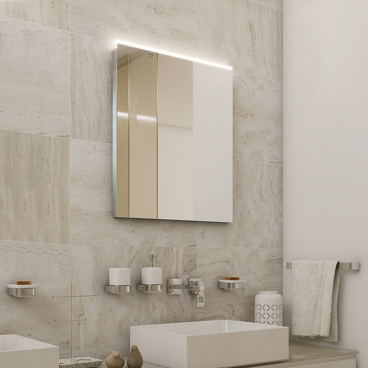 Levně Nimco LED zrcadlo 800x600 - ZP 8003