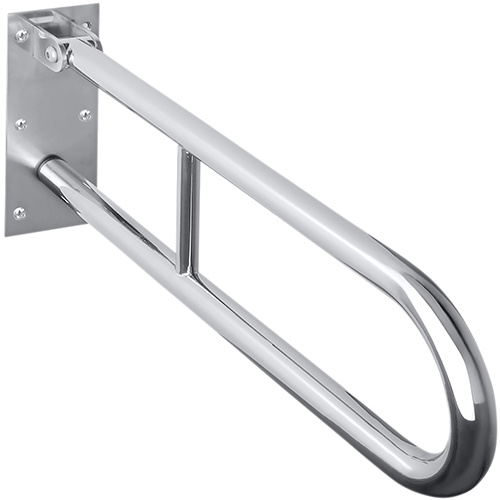 Levně Bemeta Design HELP: Madlo, 813 mm, ve tvaru U, sklopné, bez krytky, nerez, lesk - 301102081
