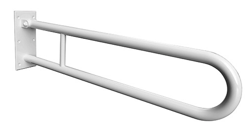 Levně Bemeta Design HELP: Madlo, 813 mm, ve tvaru U, sklopné, bez krytky, bílá - 301102084