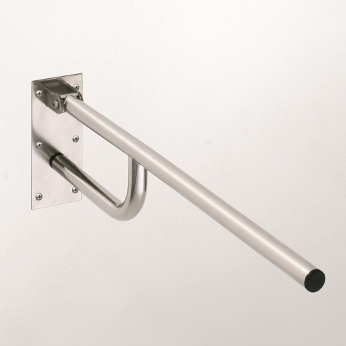 Levně Bemeta Design HELP: Madlo, 760 mm, sklopné, bez krytky, nerez, mat - 301102092