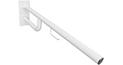 Levně Bemeta Design HELP: Madlo, 850 mm, s držákem TP, sklopné, bez krytky, bílá - 301102784