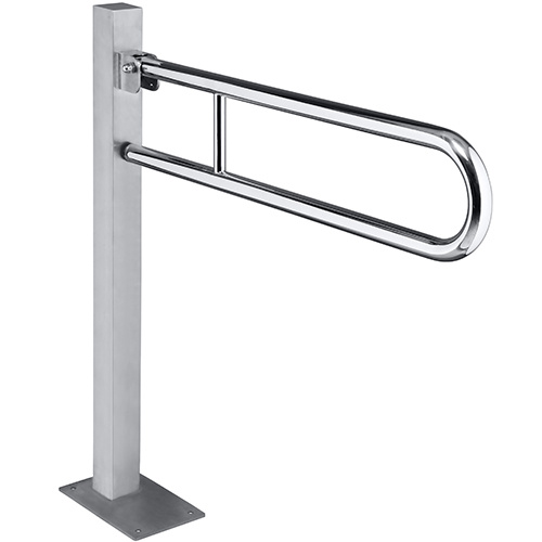 Levně Bemeta Design HELP: Sklopný úchyt ve tvaru U ukotvený do země 850 mm, nerez, brus, bez krytky - 301107322