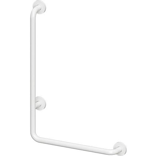 Bemeta Design HELP: Madlo, 890 mm, ve tvaru L, levé, s krytkou, bílá - 301112043