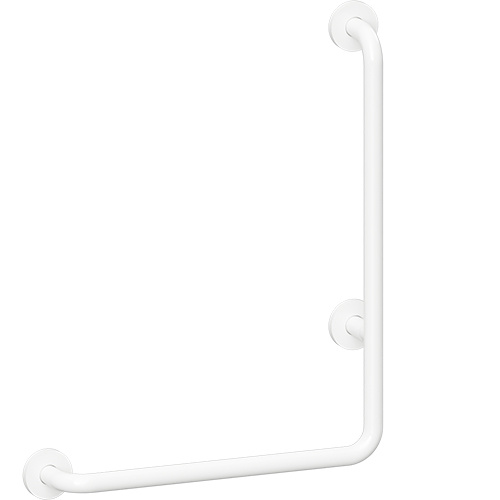 Levně Bemeta Design HELP: Madlo, 680 mm, ve tvaru L, pravé, s krytkou, bílá - 301112063