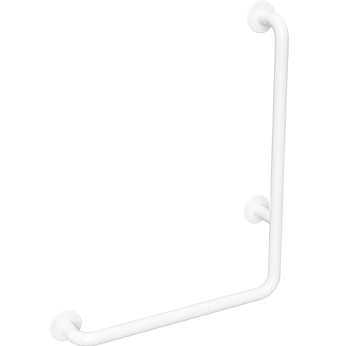 Levně Bemeta Design HELP: Madlo, 680 mm, ve tvaru L, pravé, bez krytky, bílá - 301112064