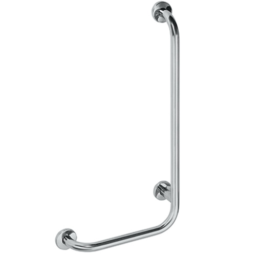 Bemeta Design HELP: Madlo, 890 mm, ve tvaru L, pravé, s krytkou, nerez, mat - 301122042