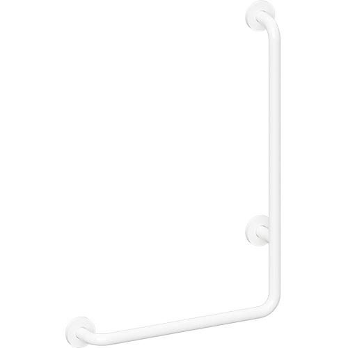 Bemeta Design HELP: Madlo, 890 mm, ve tvaru L, pravé, s krytkou, bílá - 301122043