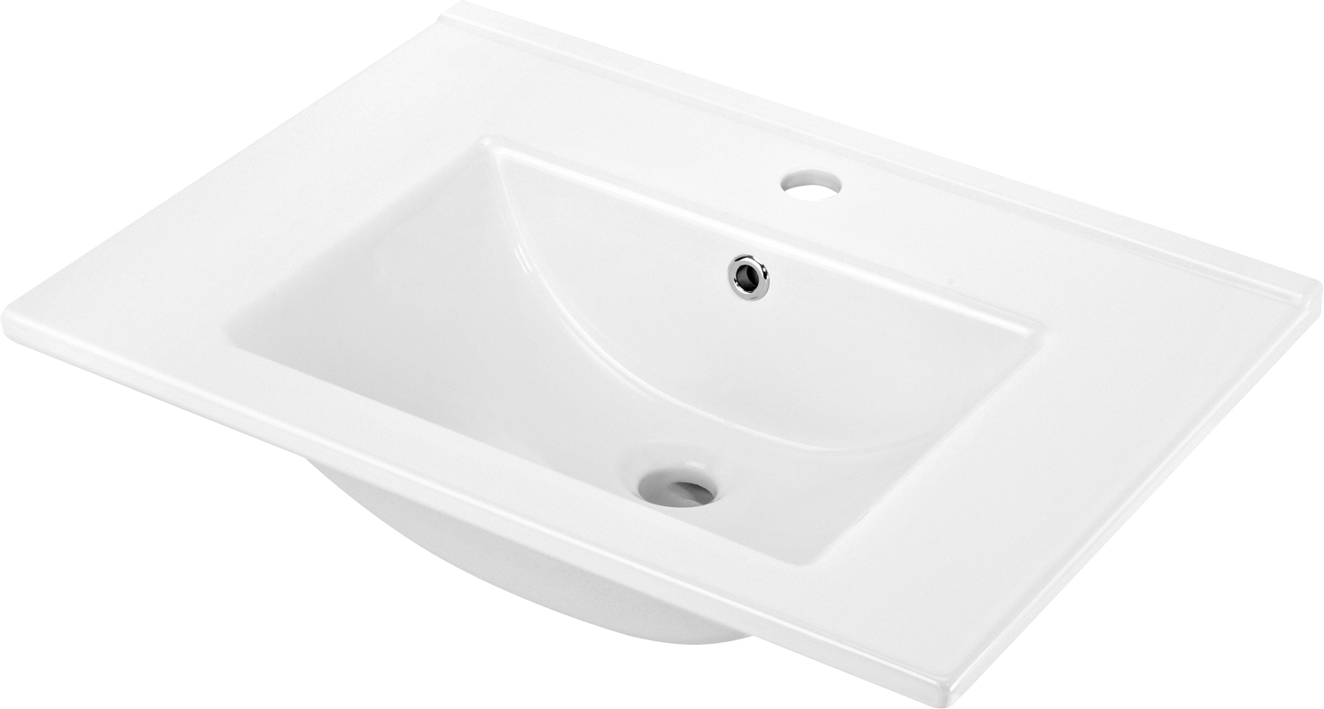 Levně Deante Zápustné/nábytkové umyvadlo Floks 60x45 cm - CDI 6U6M, keramika