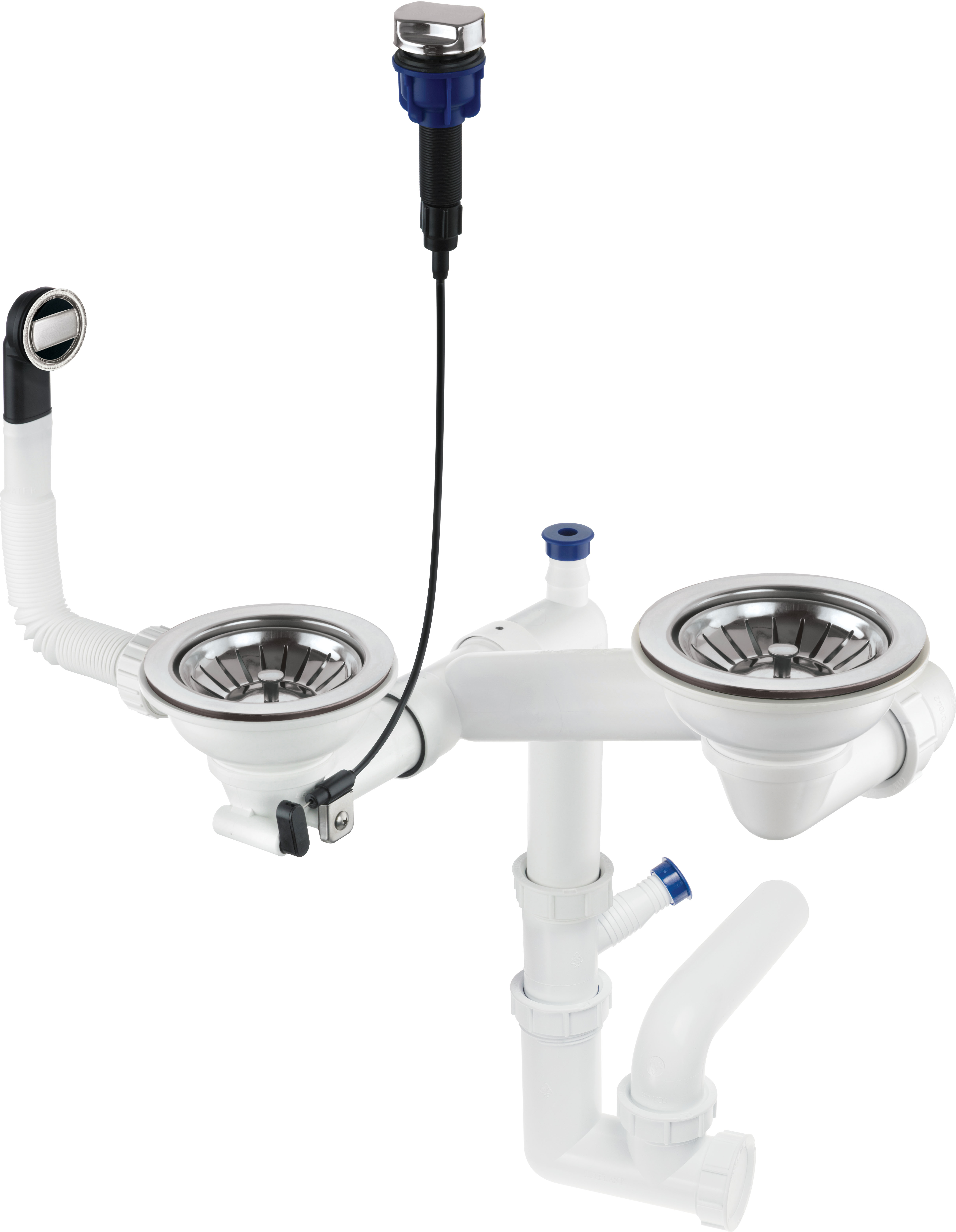 Deante Sifon pro granitové dřezy o 1,5 a 2 mycí komoře - ZXY 9973