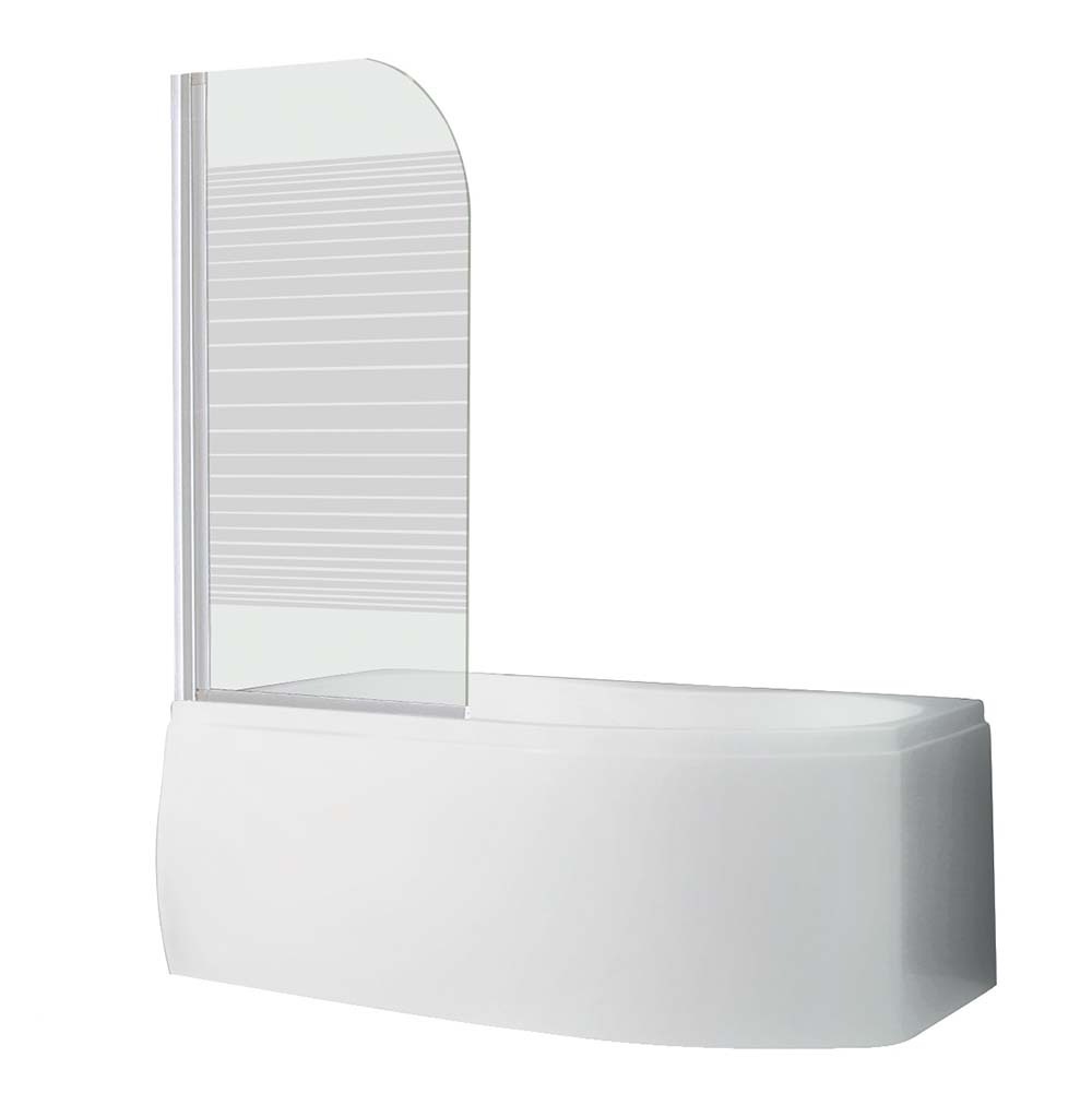 Levně Roth Jednodílná vanová zástěna SCREEN Varianta: šířka: 75 cm, orientace: Uni - (SCREEN - 4000222), Barva profilů a typ výplně: profily: bílá, výplň: Potisk