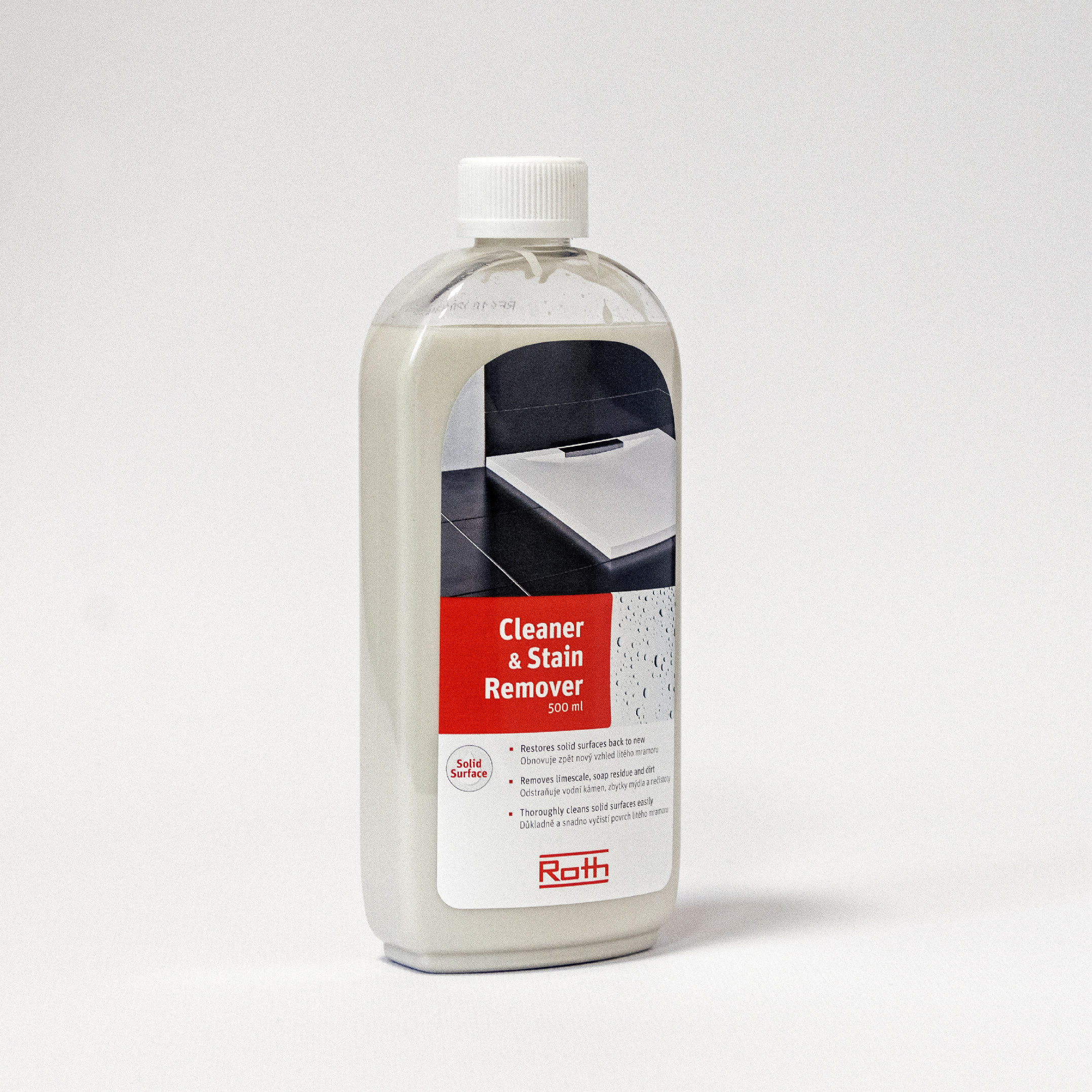 Roth Čistící prostředek na vany a vaničky z litého mramoru SOLID SURFACE CLEANER Varianta: SOLID SURFACE CLEANER, Objem: 500 ml - (5139820)