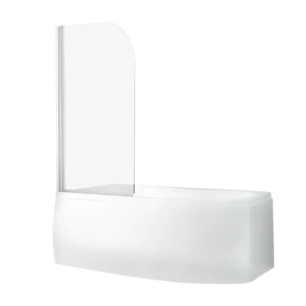 Levně Roltechnik Outlet Vanová zástěna iBATH FOLD PRO Varianta: šířka: 81 cm - (iBATH_FOLD_PRO-810 - 4000776), Barva profilů a typ výplně: profily: bílá, výplň: transparent