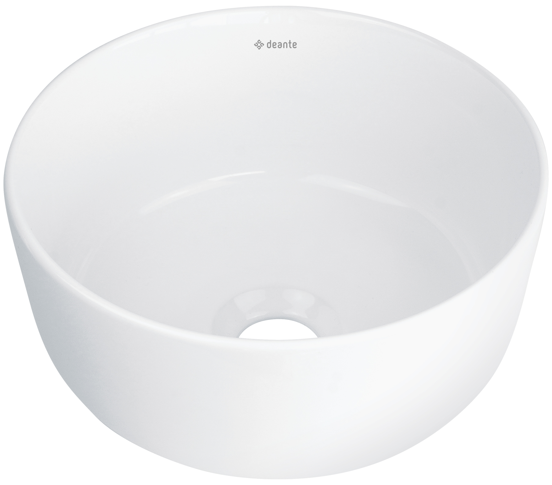Levně Deante Umyvadlo na desku Jasmin ø28 cm - CDJ 6U2S, keramika