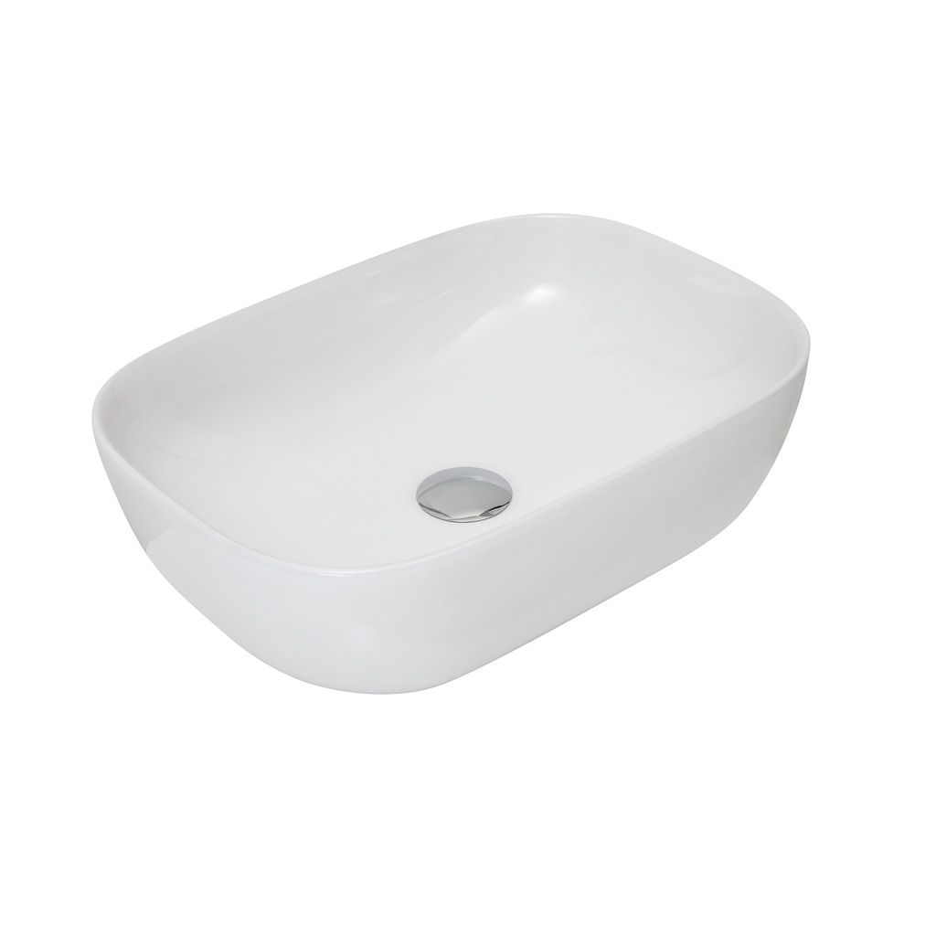 Levně BPS-koupelny Deskové keramické umyvadlo Samo 45 (45x32 cm)